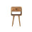 Solid Wood Mini Oak-ish Curve Lower Bedside, 1 Drawer and Open Slot 3