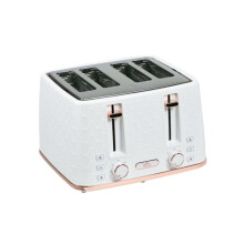 HOMCOM Four-Slice Honeycomb Toaster - White