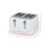 HOMCOM Four-Slice Honeycomb Toaster - White 3