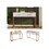 Dressing table (with 2 drawers) height 75 cm, white finish - Height 76.5 cm / Width 100 cm / Depth 45 cm 1