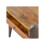 Solid Wood Modern Chestnut Solid Wood Bedside, 1 Drawer, 1 Open Slot, Dark Brown 5