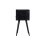 Solid Wood Mini Ash Black Bedside, 1 Drawer, 1 Open Slot, Ash Black 3
