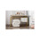 Velvet Ottoman fabric S-shape stool Wavy Pouf Ivory white 2