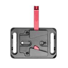 V-Mount-Akkuplatte, V-Lock-Akkuplatte, Schnellwechselplatte,-Rot