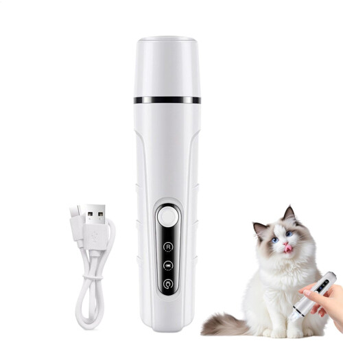 Rechargeable Dog Nail Grinder  Compact Grooming Tool for Small Pets