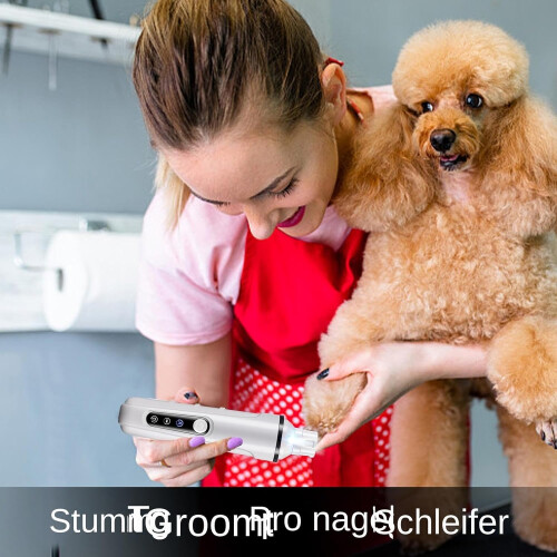 Rechargeable Dog Nail Grinder  Compact Grooming Tool for Small Pets 1