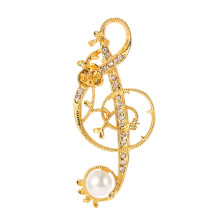 vintage pearl brooch for men's suit retro decorative pin