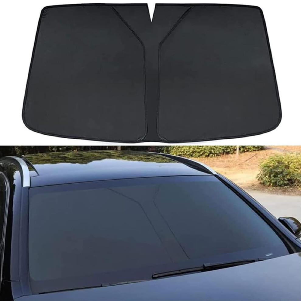 Windshield Sun Shade For Hyundai Ix25 20152019, Foldable Front Window Shade, Windscreen Sunshade, Sun Visor Protector, Black 9426802737387
