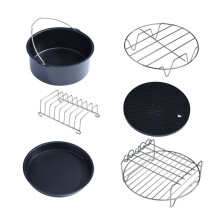 Airfryer gereedschapsset, veilige en gemakkelijk te reinigen accessoires voor dagelijks gebruik, vaatwasmachinebestendig, BPA-vrij keukengereedschap