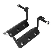 Pedane anteriori in metallo per Jeep Wrangler JK JL JLU e Gladiator JT 2007-2021, costruzione in acciaio Dur con finitura antiruggine e curvatura