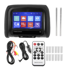 Écran sans fil avec commande intégrée pour appuie-tête de voiture, lecteur vidéo LCD 7 pouces, double écran d'appuie-tête, luminosité