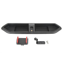 Kit di montaggio per cruscotto con vassoio e supporto per telefono per Jeep Wrangler JL Gladiator JT con asta di supporto in metallo ad alta durezza
