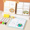 Dry erase learning board book, stick figure drawing exercise, preschool workbook 2