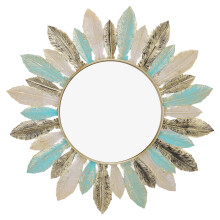 Modern Minimalist Wall Mirror, Exquisite Round Design, High Quality Material, Resistant To Fading, Wear Resistant, For Bedroom, Living Room, Study, Of