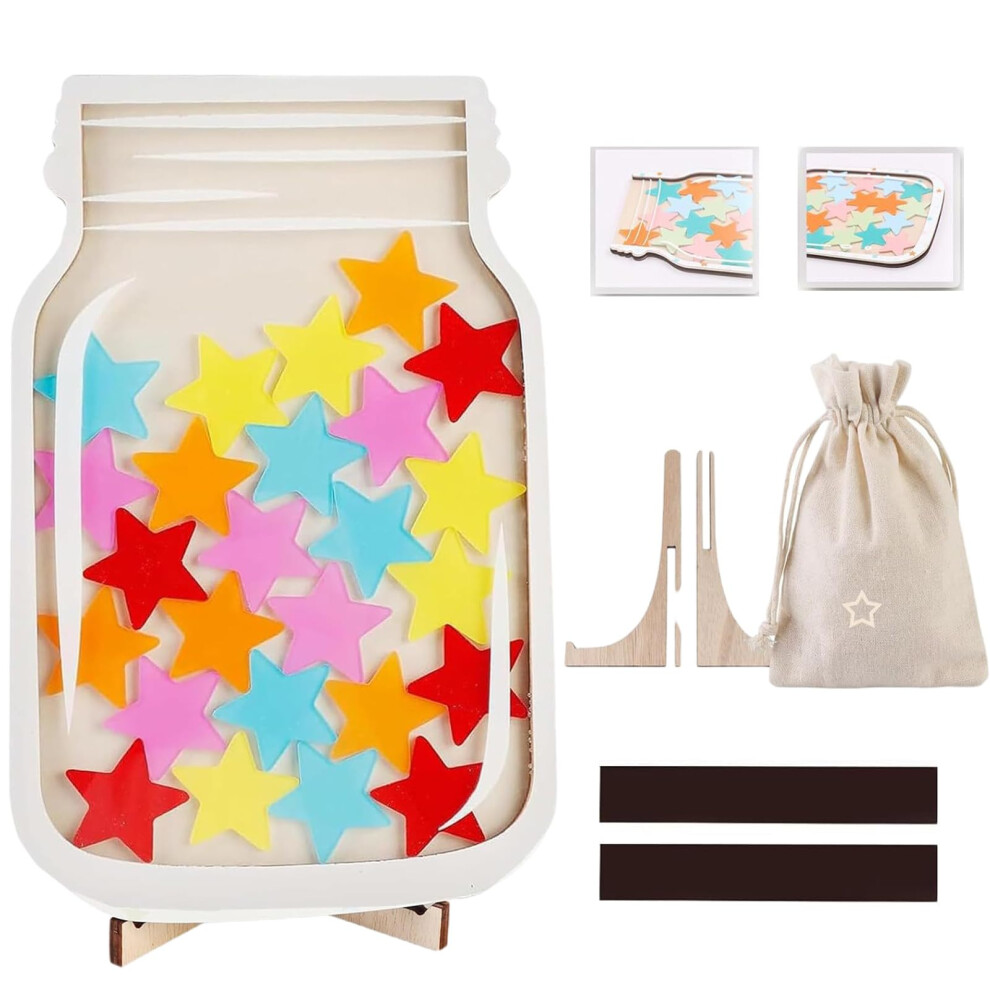 30 Stars Tokens Good Behavior Jar Potty Training Tool Reward Charts for Kids Behavior