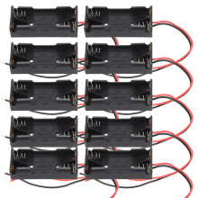 Effizientes Batterieversorgungssystem, robuster AA-Batteriehalter aus Kunststoff mit verzinnten Drahtenden, sorgt für sichere und zuverlässige
