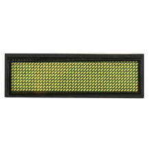 Innovativo badge nominativo a LED, segnaletica digitale programmabile tramite Bluetooth con supporto multilingue per fiere ed eventi.