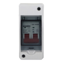 Interruptor aislador de CC para sistemas solares, disyuntor miniatura con clasificación IP65, protección contra sobrecarga y sobretensión de 1000