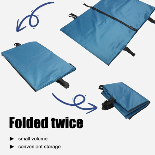 Foldable Pet Carrier Stretcher 100*67cm Blue Up to 330lbs 1