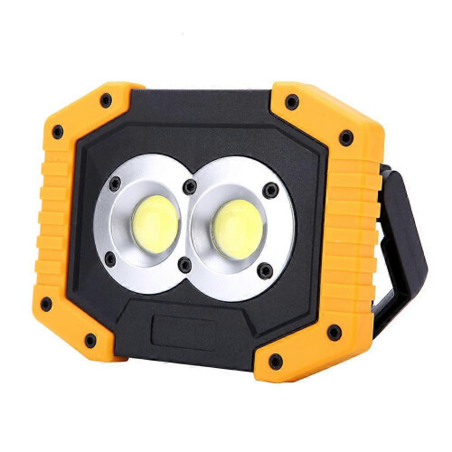 (As show, One size) Portable Multi-Function COB LED USB Camping Lamp Power Bank Torch with Handle Bracket 2