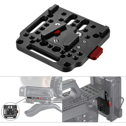Accessoire de caméra plaque de batterie à montage en V-Noir 1