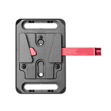 Pinces de tige de plaque de batterie Ă montage en V pour-Rouge