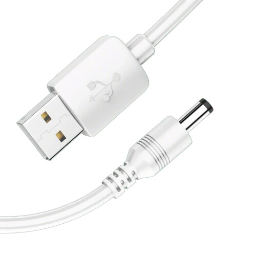 Câble adaptateur USB vers DC5.5x2.1mm, Charge Stable, 1M, pour