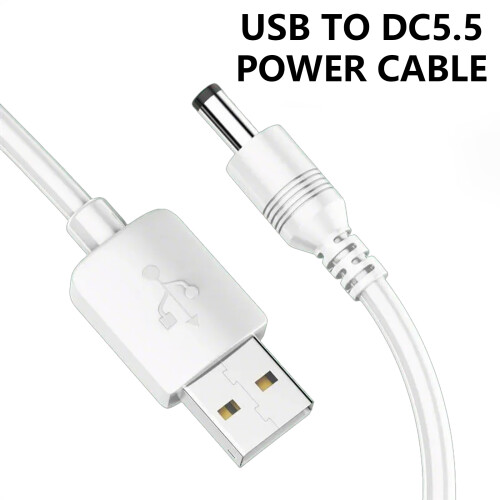 USB to DC5.5x2.1mm Power Lines 1 Meter for Everyday Electronic 1