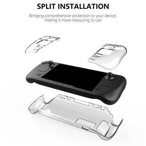 Housse de protection transparente en TPU-coquille de cristal 1