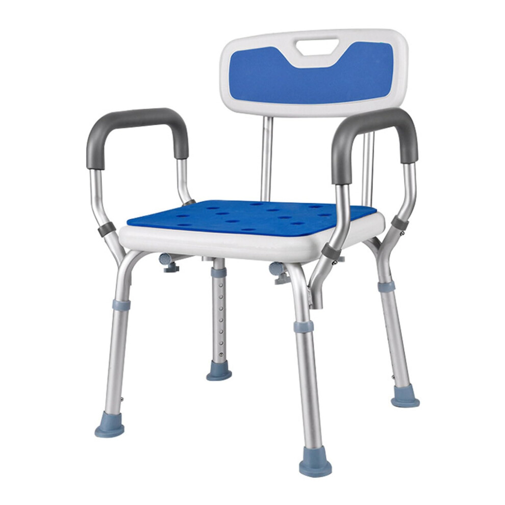 Shower bench, padded shower chair for elderly, sturdy, nonslip bathtub stool