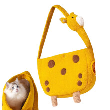 Cat Carrier, Dog Travel Bag, Pet Out Bag, Giraffe Shaped Bag for Pets, Shoulder Bag, Pet Travel Bag for Cats and Dogs giraffe L 34 x W 26 x H 4 cm