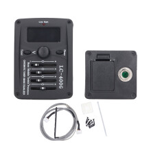 Built In Tuner Guitar Preamp With 5 Band EQ Equalizer LCD Display Presence Control Acoustic Guitar Pickup Bass Control Treble Control Noise Friendly