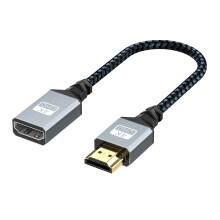 Quality 4K HDTV Male to Female Cable-straight head Metal 60Hz