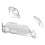 Hard PC Clear Protective Cover Antislip-crystal shell 1