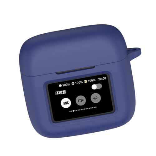 Earphone Cover Scratchproof Housing Wireless Earbuds-darkblue