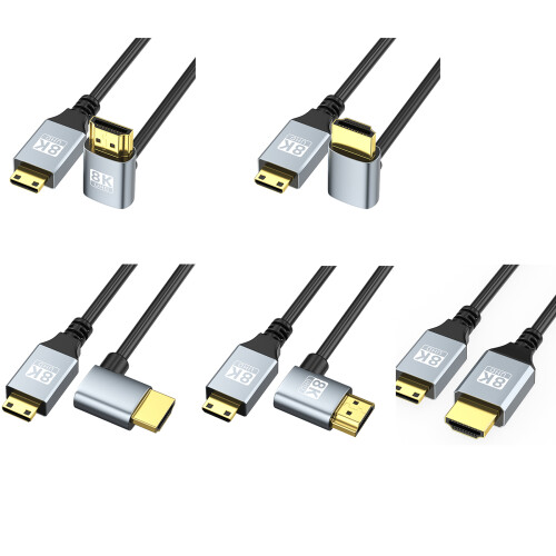 Überlegenes 8K-Mini-HDMI-kompatibles auf-2m linker Typ 1