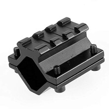 Universal Adjustable Picatinny Weaver Barrel Mount for 21mm-34mm Diameter Barrels with 3 Slot Scope Tool Adapter