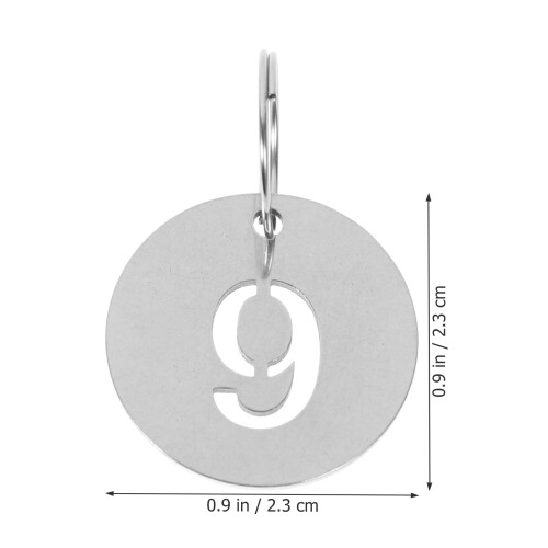 20 etichette numerate in 1-20 per chiavi e bagaglio 1