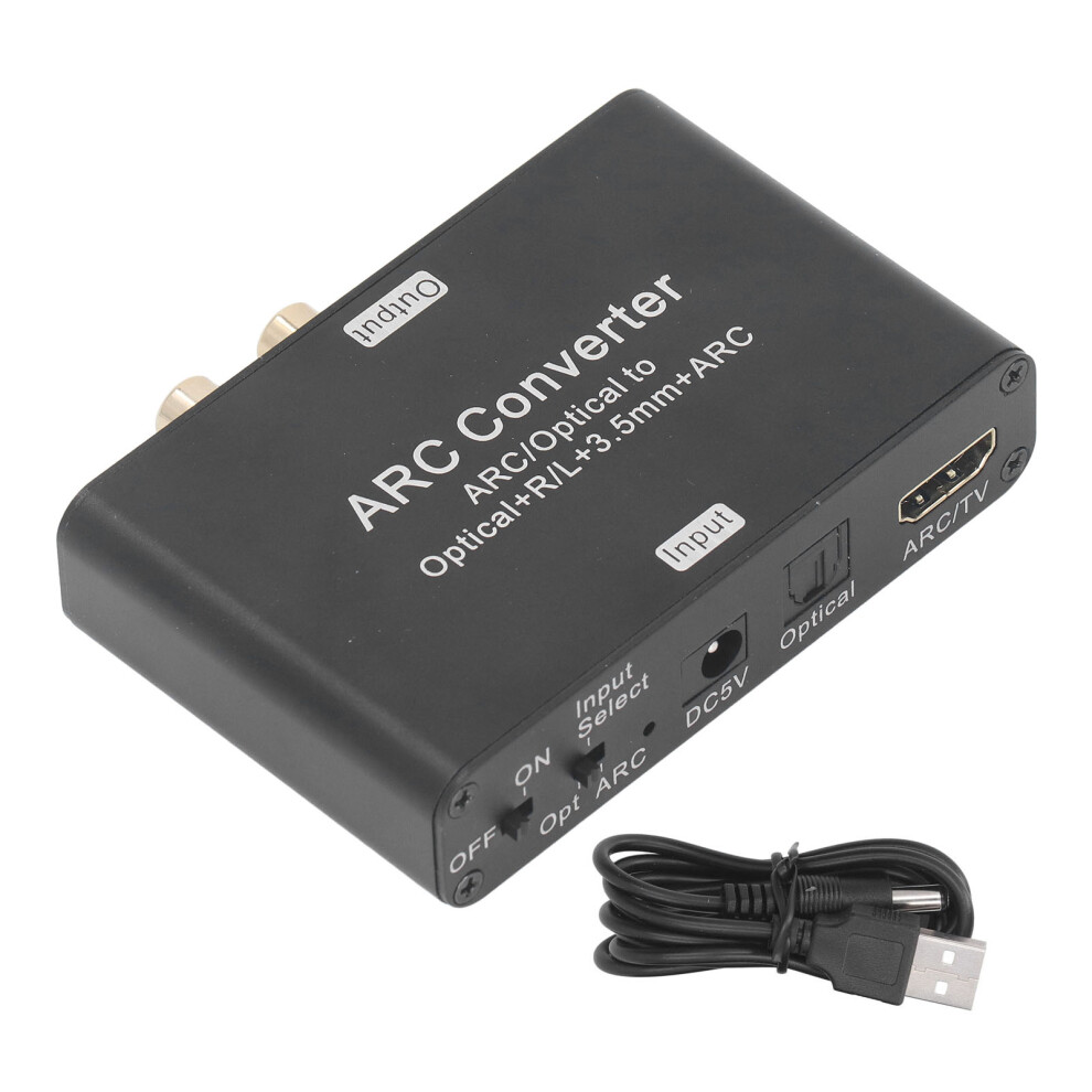 Digital To Analog Audio Converter With 192Khz Sampling Rate Hdmi Arc Output Optical Spdif Input Coaxial Input For Home Theater Systems 9104538170998