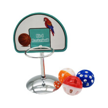 Bird Training Toy, Trick Prop, Intelligence Toy, Parrot Toy, Basketball Mini Balls with Bells