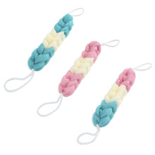 3 Pieces Long Exfoliating Bath Towels for Body Scrub, Easy to Clean, Made of PE Material for Back Cleaning During Shower, Random Style