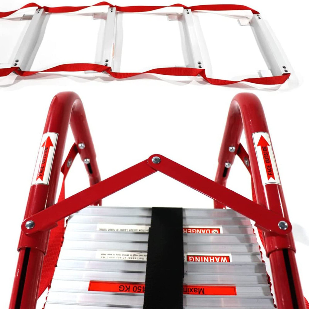 Fire Escape Ladder, Rope Ladder For Adults, Portable, 13/24/32 Feet, Nonslip Rungs, 13Ft/4M. 9365049841320