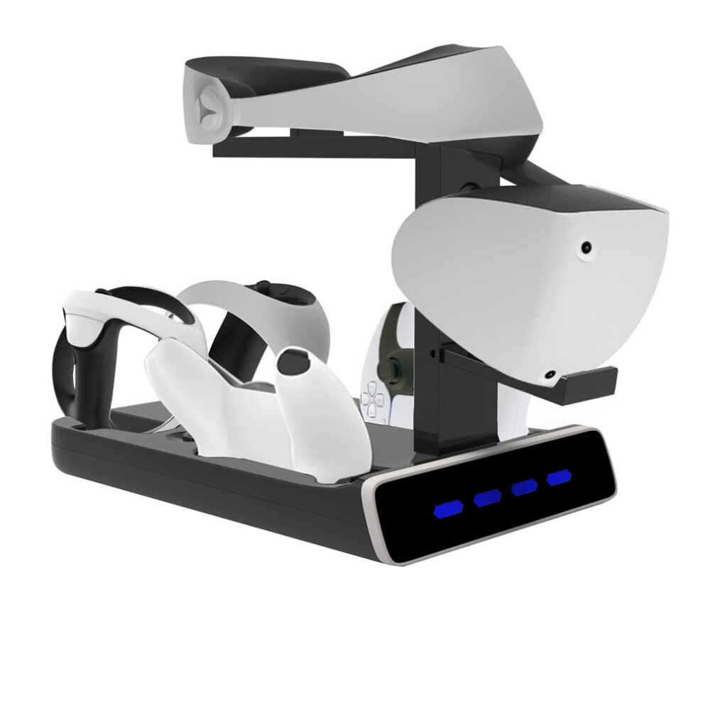 Charging Storage Stand For Playstation Vr2 And Ps5 Controller, 4Port Charging Station With Led Indicators 9189345013065