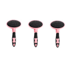 3 Pieces Cat Hair Brush Pet Comb Grooming Brush Set for Cats, Cat Grooming Defaux fur Comb Dematting Tool 17.59.55.5CM x 3pcs rosax3pcs