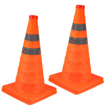 2 Pieces Foldable Traffic Cones for Safe Parking, Roads, Sports Fields, Emergencies