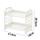 Elegant Table Shelf Organizer For Your Cosmetics, Adjustable Plastic Storage Rack With Solid Colors For Any Room 2