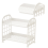 Elegant Table Shelf Organizer For Your Cosmetics, Adjustable Plastic Storage Rack With Solid Colors For Any Room 3