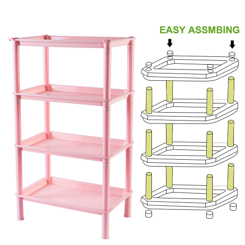 Versatile Usage Storage Rack, Smooth Rolling Casters For Easy Mobility, Suitable For Kitchen, Office, Laundry, Pet, And Bathroom Areas 2