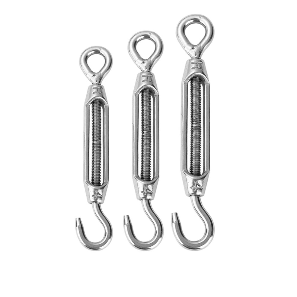 304 Stainless Steel Rope Tensioner, M4 Wire Rope Tensioner Eye Turnbuckle Wire Rope Tightener (M5) 9365049842204