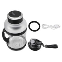 Genopladelig miniblender, 4000mAh batteri, type C-opladningsport, USB-genopladelig frugtblender, håndterer frosne fødevarer, til fitnesscenter,